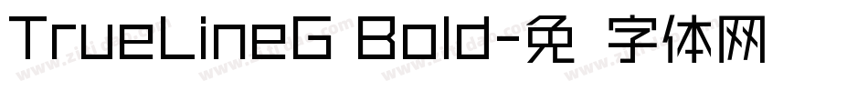 TrueLineG Bold字体转换